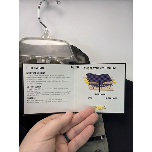 NWT Playdry By Greg Norman Moisture Wicking Outerwear Pullover Size Medium - Picture 3 of 8